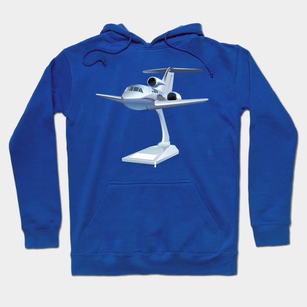 Cartoon airplane Hoodie by Mechanik